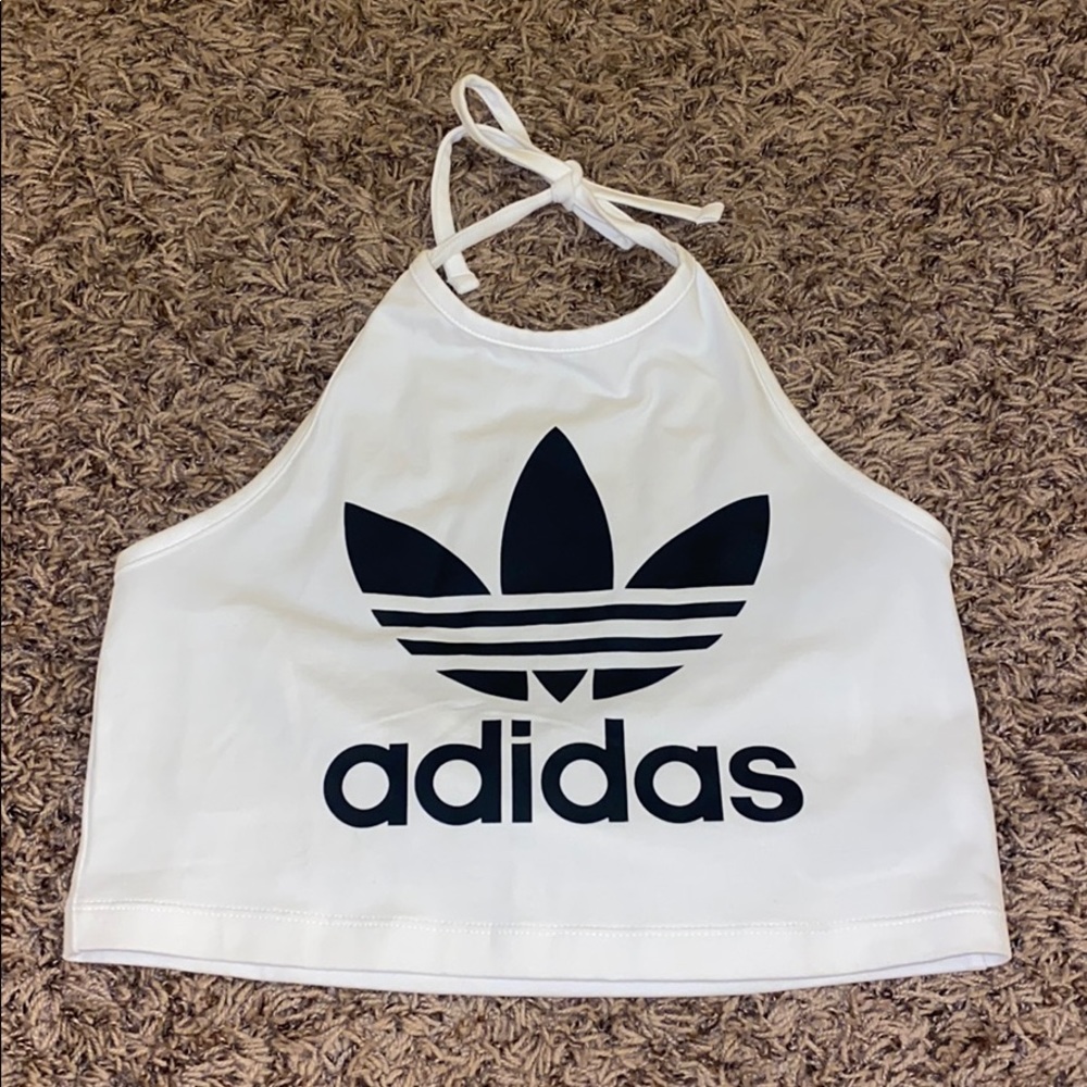 Cropped halter top